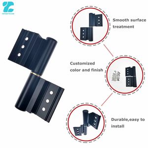 Charnière 3D robuste en aluminium pour meubles, armoires et portes, angle d'ouverture de 180°, installation facile - Product Image 2