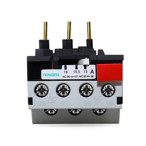 รีเลย์ป้องกันโอเวอร์โหลดแบบใช้ความร้อน Tengen รุ่น JRS1 13 15.5 18 แอมป์ แบบ NO NC สำหรับป้องกันมอเตอร์ - Product Image 1