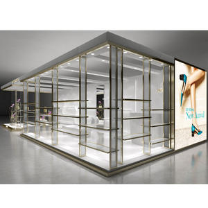 Lux-Escaparate de exhibición certificado ISO9001, respetuoso con el medio ambiente, de vidrio con luz LED, moderno, hecho a medida, para tienda minorista, centro comercial - Product Image 6