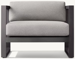 Meubles de jardin modernes et luxueux, confort et résistance aux intempéries, chaise longue en aluminium - Product Image 4