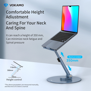 Soporte Ajustable para Portátil de Aleación de 360 Grados, Soporte Giratorio y Plegable para Portátil para Macbook/Lenovo/ASUS/DELL/HP/<span class=keywords><strong>HUAWEI</strong></span> - Product Image 3