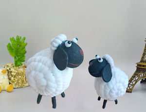 Mignon mouton en laine moderne - Utilisation toute saison Fabriqué en Chine - Product Image 2