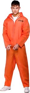 Costume de déguisement de prisonnier orange pour homme adulte avec menottes, costume de cosplay, robe de soirée C006 - Product Image 2