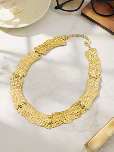 Collier en acier inoxydable de style médiéval, pendentif géométrique unique, chaîne de collier en forme de lame - Product Image 4