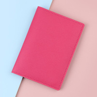 Accessoires de voyage, housse de passeport en PU couleur bonbon, vente en gros, cuir, plusieurs emplacements pour cartes, porte-passeport avec logo personnalisé