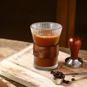 แก้วลายดอกทานตะวันสุดสร้างสรรค์พร้อมกระเป๋าหนังแก้วเหล้าแก้วคริสตัลรูปใบไม้สีทองภูเขา - Product Image 3