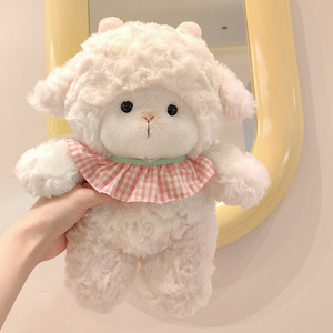 Jouets moutons super doux Kawaii, moutons en peluche pour bébés, poupées moutons debout, animaux en peluche pour filles et garçons avec rembourrage en coton PP - Product Image 4
