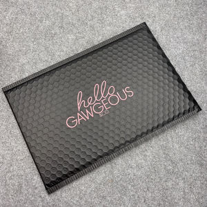 Черные поли-пузырчатые конверты с индивидуальным принтом, самозапечатывающиеся, Сыпучие, мягкие поставки, упаковочные материалы, конверты, сумки - Product Image 3