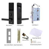 Rfid T5577 Cerraduras inteligentes para puertas de hotel Tarjeta inteligente Cerradura de puerta de hotel para software de bloqueo de habitación de hotel Llave mecánica Sistema de bloqueo seguro
