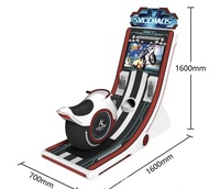 Machine de jeu de course de motos pour enfants à monnayeur, pour usage intérieur, vendant des motos de divertissement pour enfants à conduire