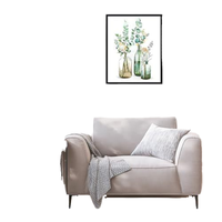 Vase à fleurs de style moderne, peinture acrylique, kit de peinture sur toile par numéros pour la maison, tenture murale, décoration artistique avec cadre et artisanat