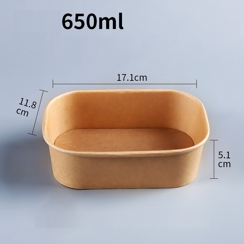 500ml Biodegradable Disposable Lunch Box For Food