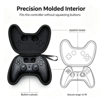 Étui portable fin en EVA pour manette PS5 DualSense, housse de protection rigide légère, étanche et antichoc