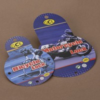 Carte en carton épais imprimé double face personnalisée 600gsm C1S cartes de vélo de sport