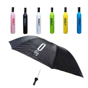 Unique Promotion Gift Wine Bottle Folded Automatic <b>Umbrella</b> 3 Folding Wholesale - Product Image 2