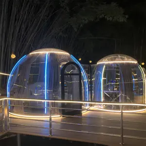 Full House Luxury Camping Dome Geodesic Transparent Polycarbonate Accommodation Bubble Dome House