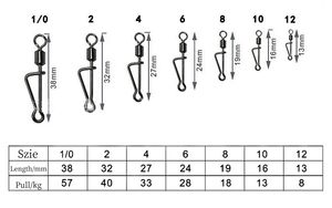 Nouveaux pivots de pêche, pivotant italien Snap Bass pêche Takcle Fly Pesca connecteur accessoires émerillon pêche - Product Image 2