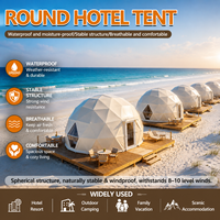 Dôme géodésique de luxe en PVC pour hôtel, tente de glamping, tente dôme ronde pour le désert, tente dôme Coody Starry Sky pour le camping