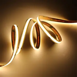 Strip lampu cob led ekonomis, strip lampu cob untuk langit-langit palsu, led cob 3000K 4000K 6000K IP20 24V 10W 8mm 384