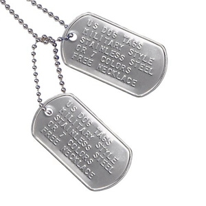 Silencieux en silicone pour médailles d'identification pour chiens, ensemble complet <span class=keywords><strong>avec</strong></span> chaînes à billes - Product Image 1
