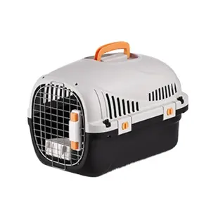נסיעות באיכות גבוהה חיצוני נייד פלסטיק כלוב הובלה מטוס כלוב טיסה לחיות מחמד תיבת הובלה לכלב