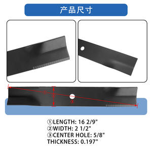 Cuchilla para Cortacésped Ningbo Quanpin 16-1/4 X 5/8 103-1577, Paquete de 3, Repuesto Negro - Product Image 5