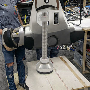 Supports de nivellement réglables personnalisés avec filetage <span class=keywords><strong>3</strong></span>/8'' <span class=keywords><strong>1</strong></span>/2'', vis M8-24, goujon D50 D65 <span class=keywords><strong>D76</strong></span>, rotule métallique pivotante pour hôpitaux et extérieur - Product Image 4