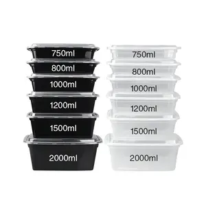 New Design 500ml Customized Eco-Friendly Disposable Containers with Lids for food