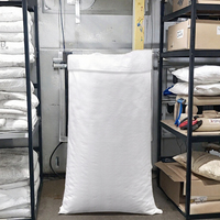 Sac tissé en PP réutilisable et recyclable 25kg 50kg imprimé flexo avec poignée longue pour aliments, maïs, graines, céréales, riz