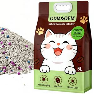 โรงงานเบนจี รับผลิตแบบ OEM ODM ขายส่งทรายแมวเบนโทไนต์ คุณภาพดี กลิ่นหอม จับตัวเป็นก้อนแน่น ลดการกระจาย ตัวอย่างฟรี - Product Image 1
