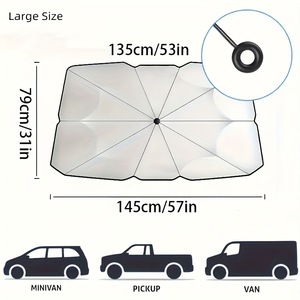 <span class=keywords><strong>Pare</strong></span>-soleil d'été pour <span class=keywords><strong>pare</strong></span>-<span class=keywords><strong>brise</strong></span> de voiture, style à clipser, protection solaire pratique, isolation thermique, ajustement parfait, vente en gros - Product Image 5