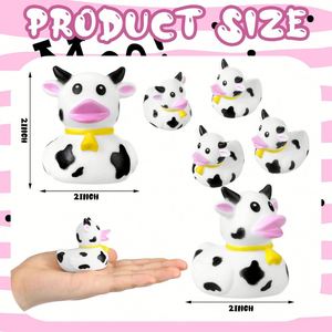 Pato de Goma Ecológico con Forma Personalizada y Logotipo, Juguete Acuático con Sonido, Estilo Vaca, Envío Directo de Fábrica - Product Image 2