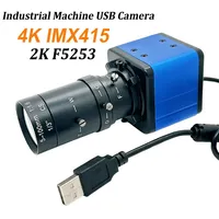 30fps 4K 8MP CMOS USB Web Kamerası IMX415 5-100mm 5-50mm Değişken Odaklı Lens Full HD 4MP F5253 Mejpg Endüstriyel Makine Kamerası UVC OTG