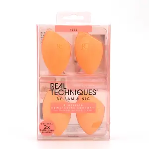 Boîte d'emballage personnalisée en acétate pour éponge de maquillage, boîte en plastique transparente avec cintre, 100 pièces