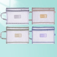 Classification du sujet Sac de rangement en nylon à double couche pour livres portables Sac de rangement en papier de test