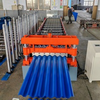 Máquina Automática para Fabricar Láminas de Techo de Acero Corrugado, Control PLC, Motor de Alta Velocidad de 5.5kW, 380V, Huatong