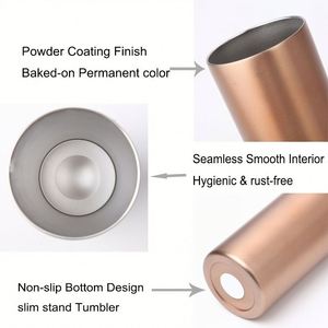 Gobelet isotherme coloré en acier inoxydable écologique avec couvercle et paille, double paroi isolée pour boissons froides et chaudes, idéal pour le bureau et les voyages, maintient au chaud ou au froid pendant 6 à 12 heures - Product Image 3
