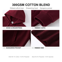 Sweat-shirt à capuche personnalisé avec impression par transfert thermique pour homme, coupe oversize, hiver, en mélange de coton, vente en gros Chine