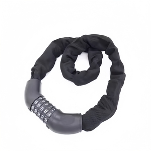 Alta seguridad motocicleta 5 dígitos acero bicicleta acero combinación cadena bloqueo caliente nuevo antirrobo bicicleta bloqueo - Product Image 4