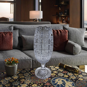 Jarrón de Cristal 24% PbO Tallado a Mano con Diseño Bohemio para Decoración - Product Image 2