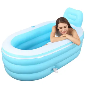 वयस्क के लिए अनुकूलित पोर्टेबल pvc inflatable बैठे बाथटब