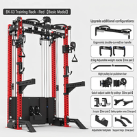 Station de musculation multifonctionnelle, robuste, avec Smith Machine, Cable Crossover, Rack à Squats et Station de Presse à banc, pour usage domestique et professionnel
