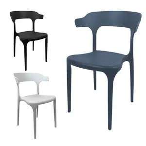 Bulk Light Quality Restaurant Resin Polypropylene Pp Stackable Dining Plastic Chair For Restaurants Garden Outdoor
