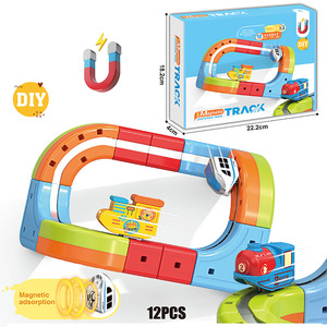 Set di 12 Pezzi Pista Elettrica ad Alta Velocità con Levitazione, Giocattolo Educativo Montessori per <span class=keywords><strong>Bambini</strong></span>, <span class=keywords><strong>Treno</strong></span> Magnetico - Product Image 1