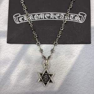 Collar con Colgante Vintage de Zirconia Cristiana Chro Heart, Unisex, Chapado en Plata, Aleación de Cobre, Cruz, Espada, Hexagrama, Estilo Hip-hop - Product Image 5