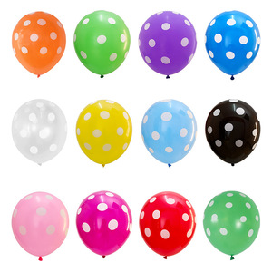 12 "bóng bay cao su Polka Dot bóng bay cao su bên trang trí Polka Dot bóng bay 12 inch bán buôn - Product Image 2