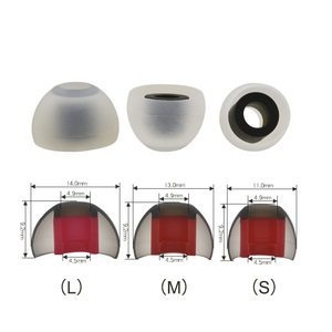 Embouts d'écouteurs de remplacement en silicone, embouts de 4 mm à 5 mm, adaptés à la plupart des écouteurs intra-auriculaires - Product Image 4
