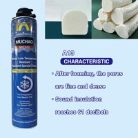 MU CHAO A13 750ml 800g Mousse polyuréthane adhésive monocomposant basse température pour construction, isolation à haute expansion CAS