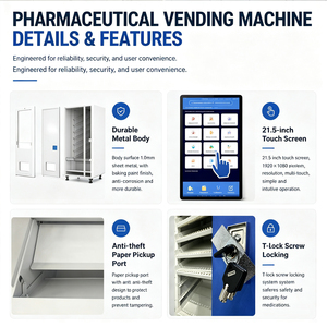 ตู้จำหน่ายยาอัตโนมัติเชิงพาณิชย์ขนาด 32 นิ้ว 369 ช่อง ตู้จ่ายยาอัจฉริยะแบบกำหนดเองได้ - Product Image 2