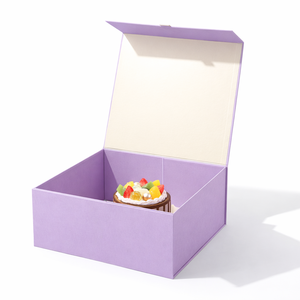 Custom Brownie Packaging <b>Box</b> <b>Foldable</b> Magnetic Rigid Paper Dessert Gift <b>Box</b> - Product Image 2